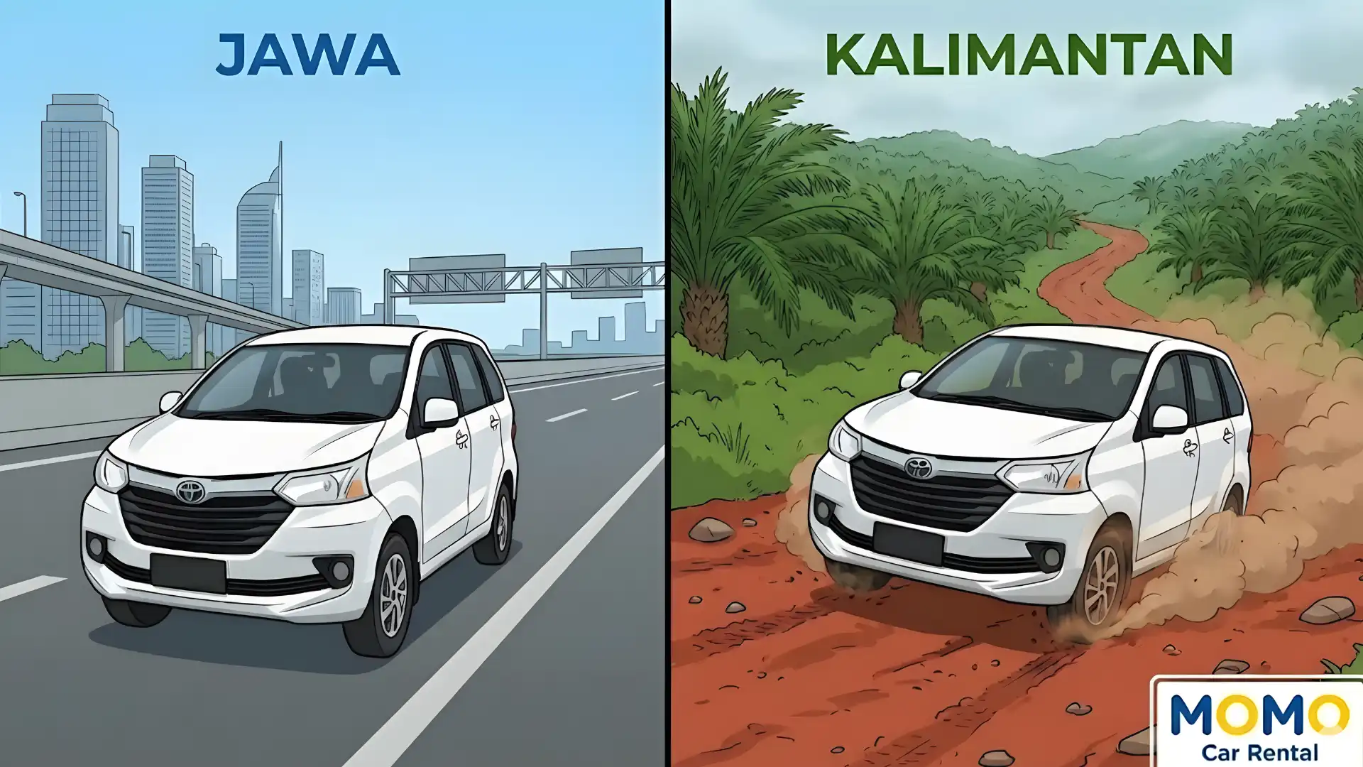 Kenapa Harga Sewa Mobil di Kalimantan Berbeda dengan di Jawa? Ini Alasan Jujur Kami
